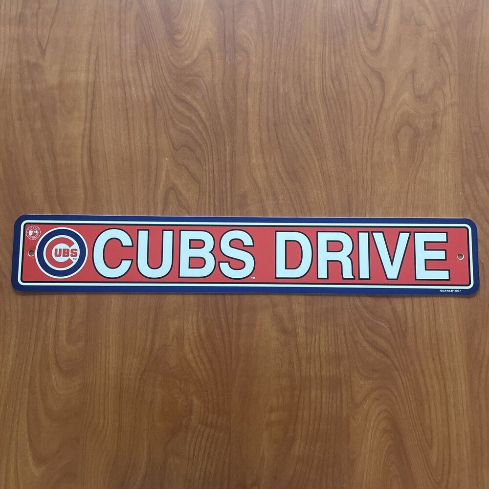 VTG Chicago Cubs BLVD. Plastic Sign 17.5" WinCraft Sports MLB 2007(SEE PICS)